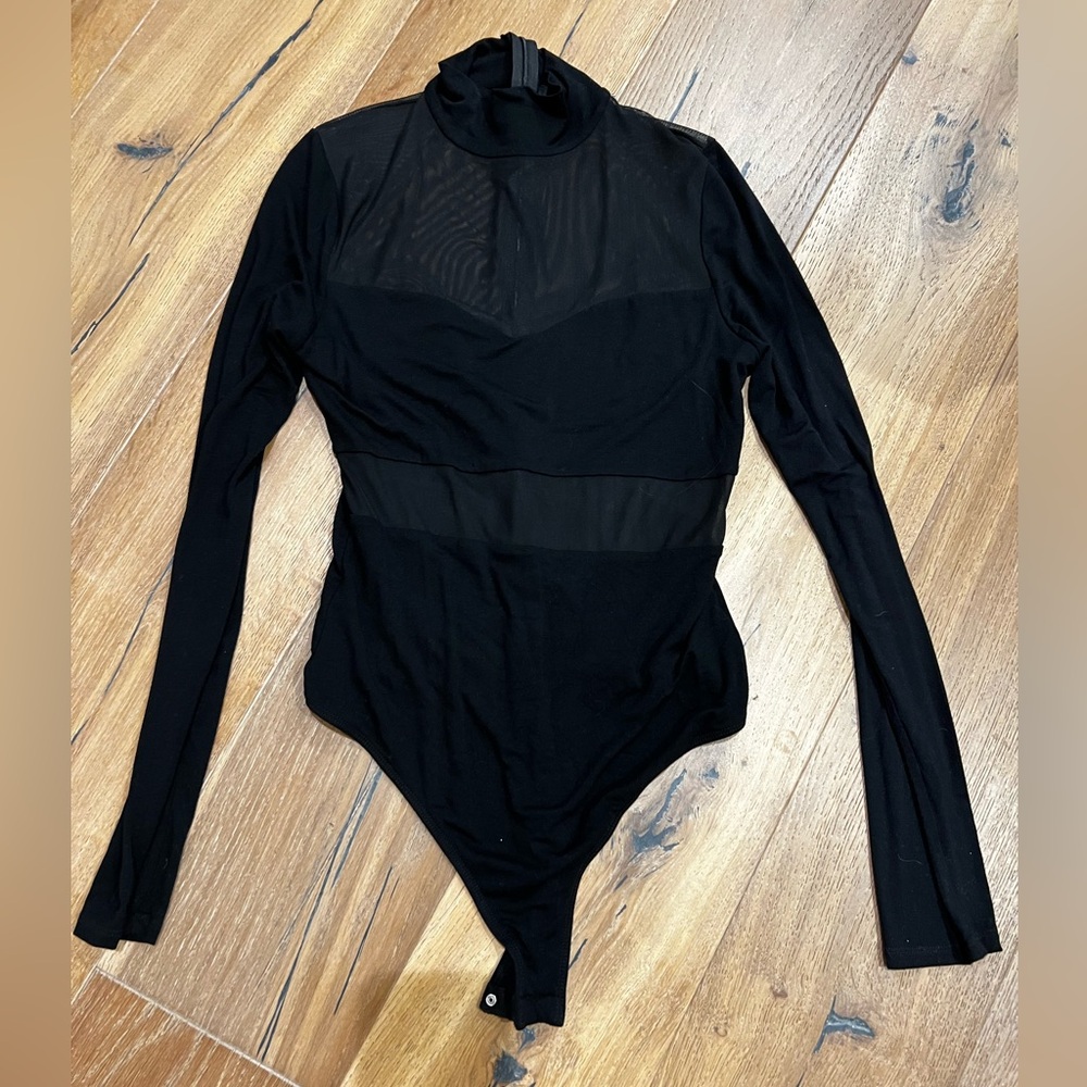 Black Long Sleeve Bodysuit